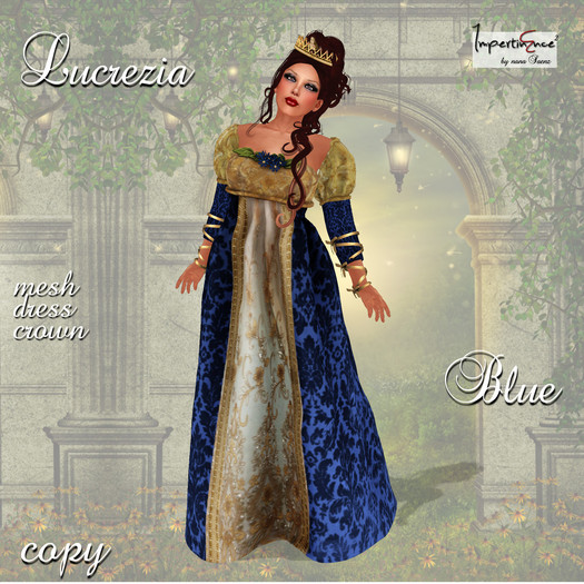 Lucrezia gown Blue