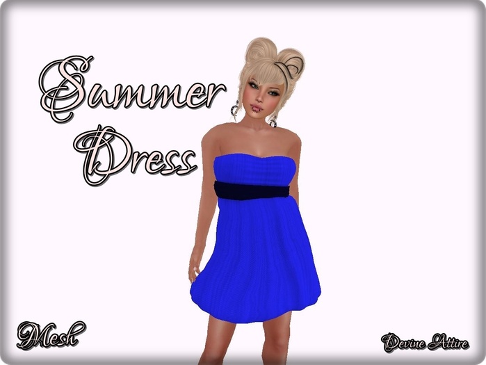 {PD} Blue Summer Dress