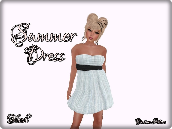 {DA} White Summer Dress