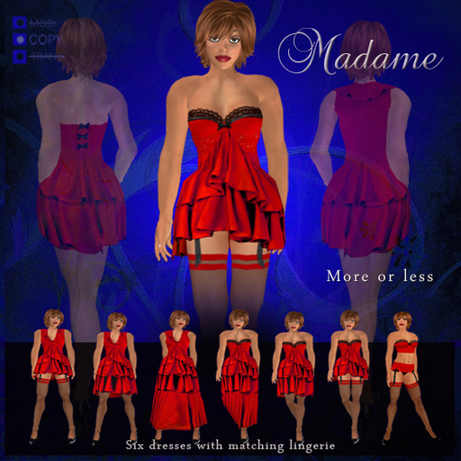 Madame Haute Couture - More or less, red