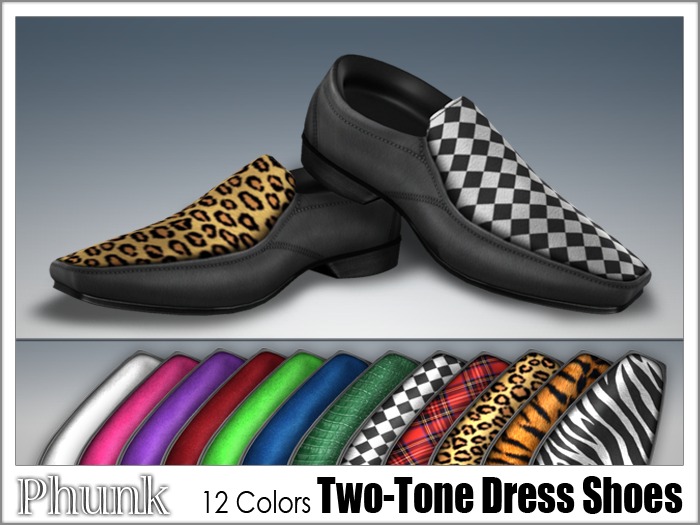 [Phunk] Mesh Two-Tone Dress Shoe (12 Colors)