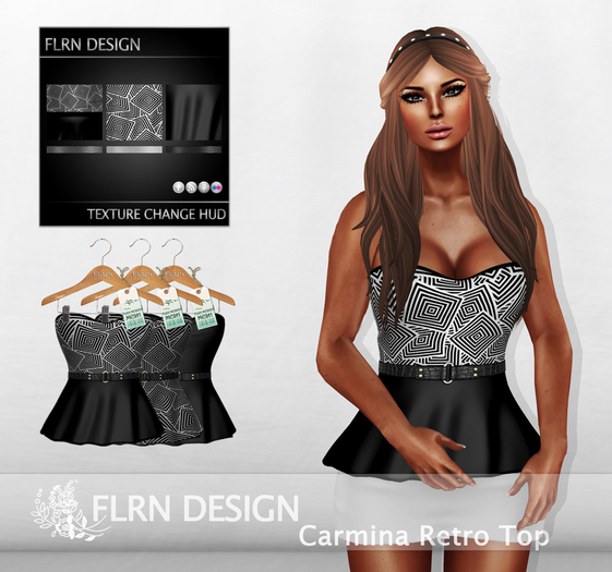 Carmina Retro Top Black