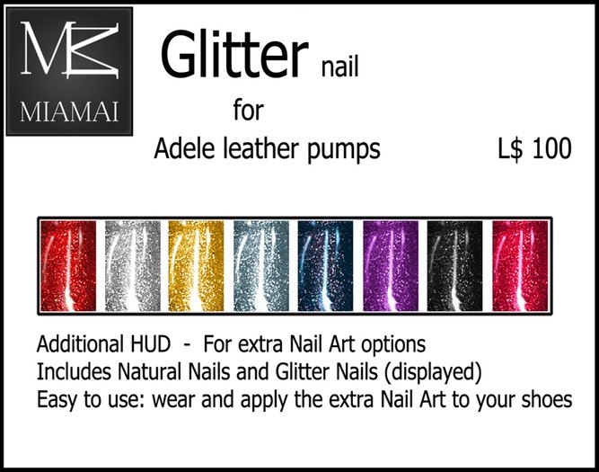 Miamai_Adele Glitter Nail_Polish Nail