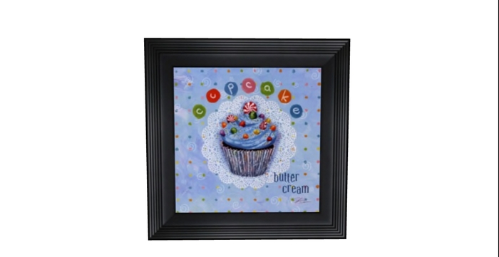 Cupcake Painting blue