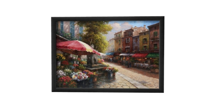 Flower Market painting