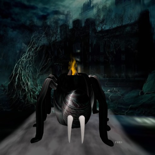 Fireplace Halloween Spider Boxed