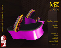 MIAMAI_Jelly summer platform slipper - Molecula (Slink flat)