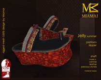 MIAMAI_Jelly summer platform slipper - shaft (Slink flat)