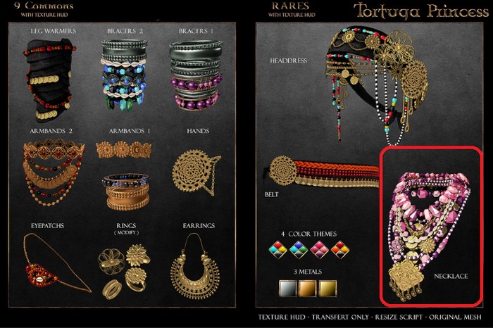 . aisling . Tortuga Princess - Necklace RARE