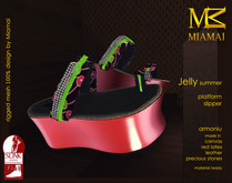 MIAMAI_Jelly summer platform slipper - Armoniu (Slink flat)