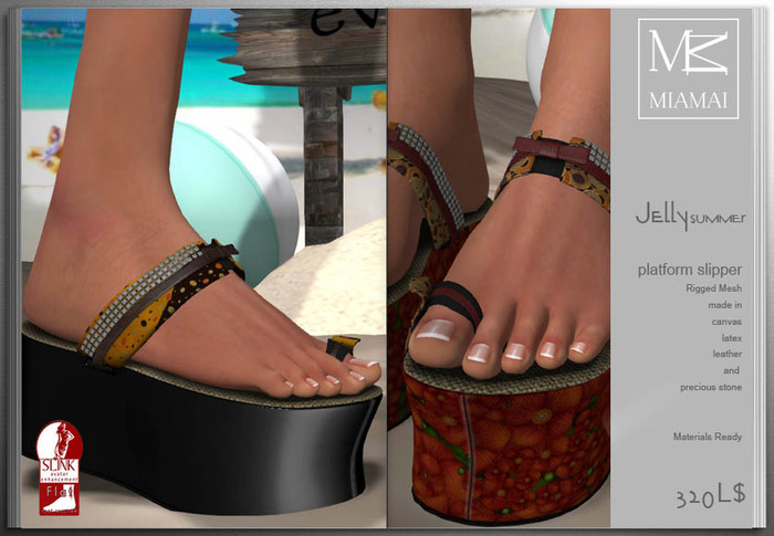 MIAMAI_Jelly summer platform slipper - FATPACK (Slink flat)