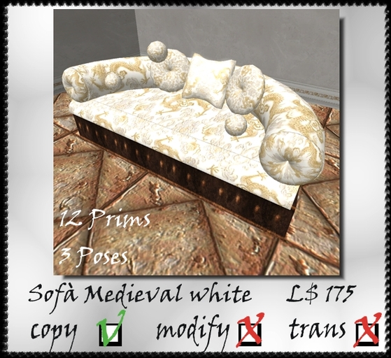 Lamor - Box Sofa medieval white