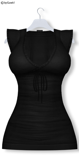 GAWK! Black Floral Long Top | BoM