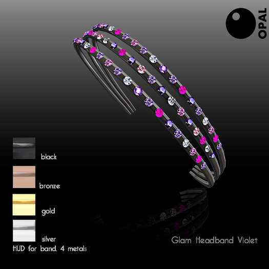 {Opal}Kitty Headbands Blue