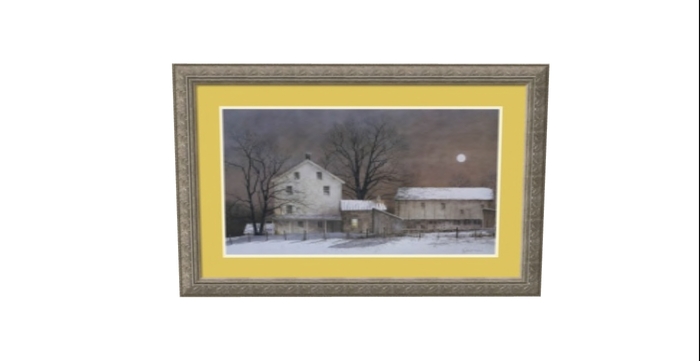 Winter Night Painting