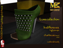 MIAMAI_Indifference high pumps -luxe- chartreuse (Slink high)