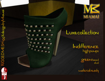 MIAMAI_Indifference high pumps -luxe- green (Slink high)