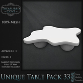 -TC- Unique Table Pack 33 Mesh 50% Discount!!