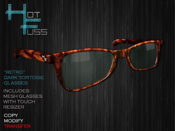 Hot Fuss - "Retro" Glasses - Dark Tortoise