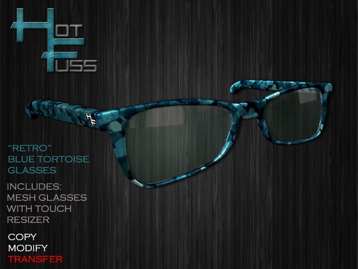 Hot Fuss - "Retro" Glasses - Blue Tortoise