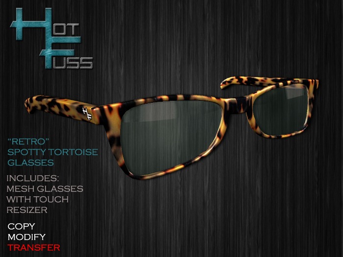 Hot Fuss - "Retro" Glasses - Spotty Tortoise