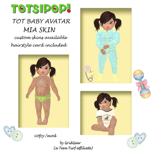TOTSIPOP! TOT Baby Skin Mia SKIN ONLY