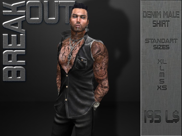 [BREAKOUT] Mens Denim Shirt 