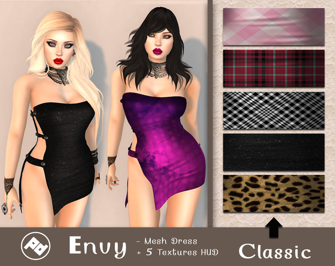 ::Poised:: Envy Mesh Dress - Classic - Texture Changing