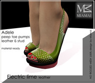 Miamai_Adeacia Peep toe Umber leather DEMO*