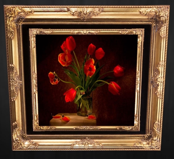 Winter Roses Art Piece