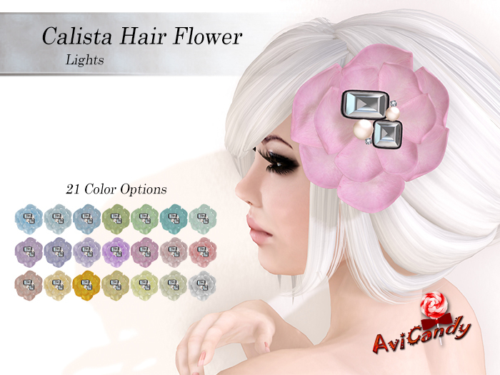 AVICANDY Calista Hair Flower - Lights