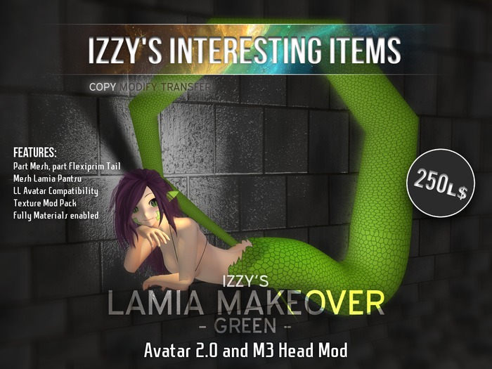 Izzy's Lamia Makeover - Green
