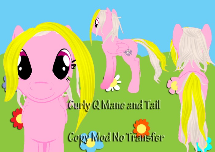 Curly Q Mane and Tail