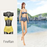 :: FineRain creations.::Retro Bikini Yellow