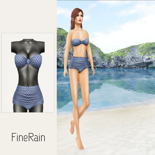 :: FineRain creations.::Retro Bikini Blue