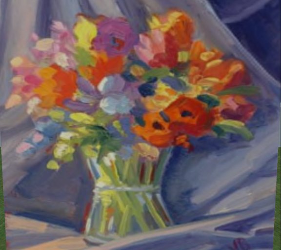 Flowers painting texture