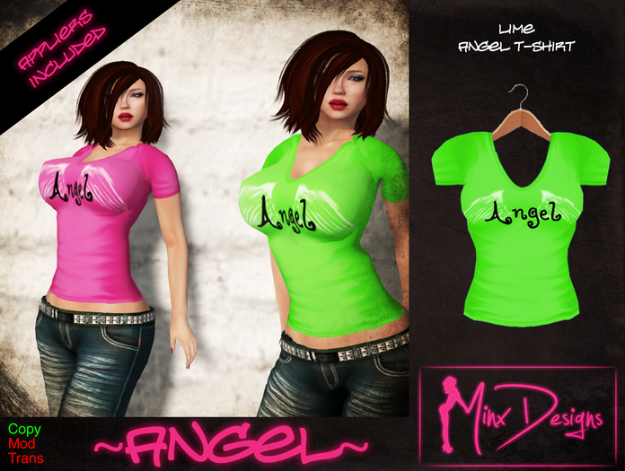 ::MD:: Angel T-Shirt - Lime