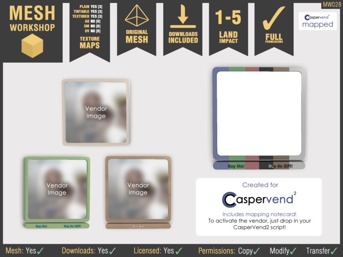 [MW028] Rounded Vendor Pack (Boxed)