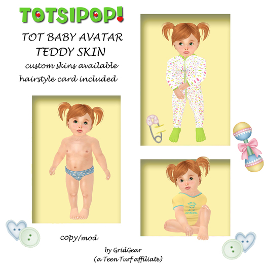 TOTSIPOP! TOT Baby Skin Teddy SKIN ONLY