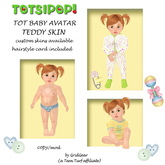 TOTSIPOP! TOT Baby Skin Teddy SKIN ONLY