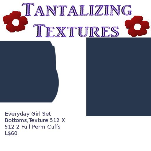 Tantalizing Textures-Everyday Girl Capri Bottom Blue Kit [Boxed