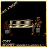 LW_ Mesh Bench 12 Animations 2 Hibiscus Trees - 2