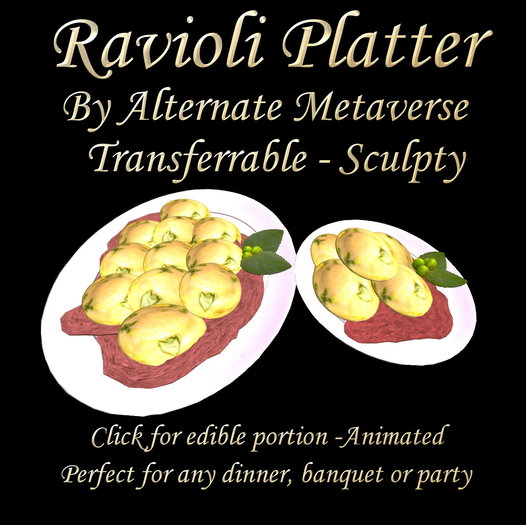 Ravioli Platter by Alterenate Metaverse 