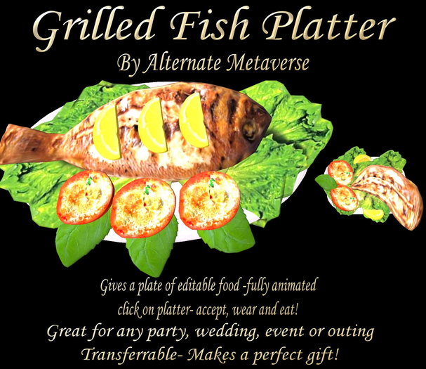 Roast Turkey Platter - With all the trimmings - Click for plate-  Alternate Metaverse Foods