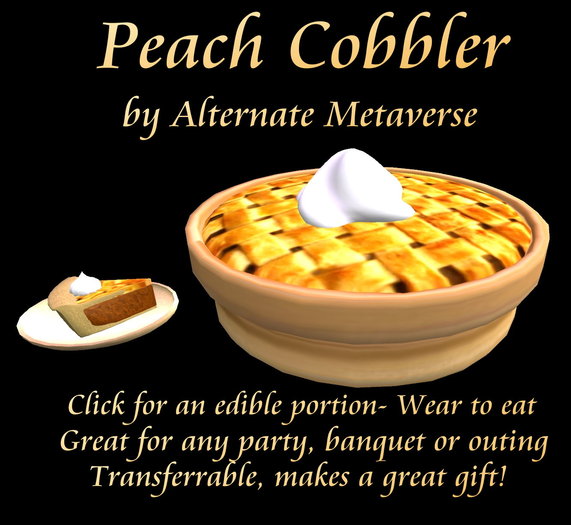 Peach Cobbler - Click For A Slice-AMV Foods 