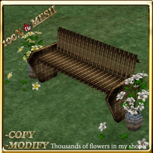 LW_ Mesh Bench 12 Animations 2 Hibiscus Trees - 11