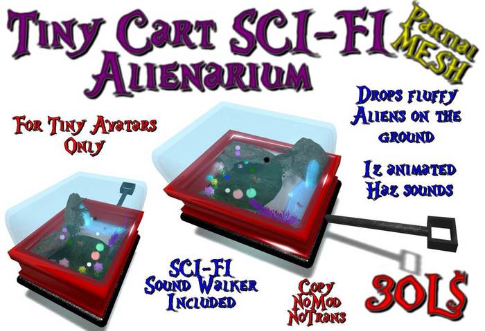 Tiny Cart SCI-FI Alienarium