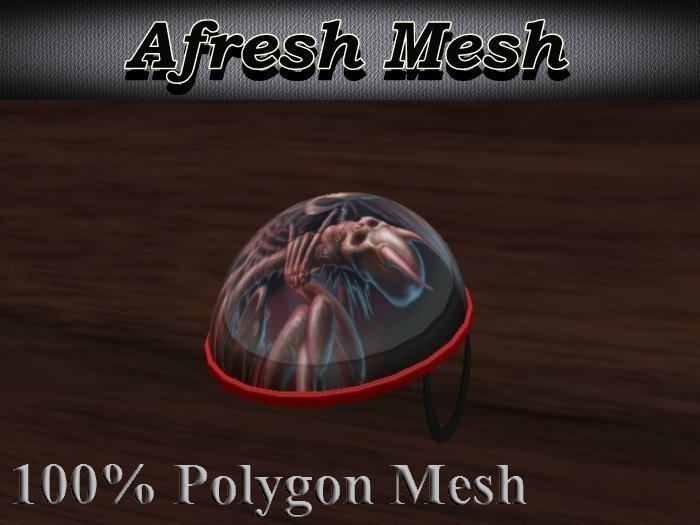 Biker Helmet Double Skulls / Mesh