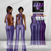 Stacey Collar Jumpsuit Purple&Lilac