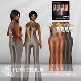 Stacey Collar Jumpsuit Salmon&LightBrown